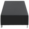Housse de chaise longue noir 203x81x25/63 cm oxford 420D 