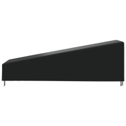 Housse de chaise longue noir 203x81x25/63 cm oxford 420D 