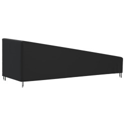Housse de chaise longue noir 203x81x25/63 cm oxford 420D 