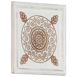 Panneaux muraux sculptés à la main 2 pcs MDF 40x40x1,5 cm 