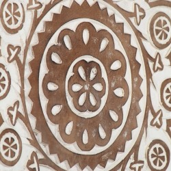 Panneaux muraux sculptés à la main 2 pcs MDF 40x40x1,5 cm 