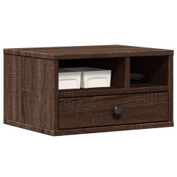 Support d'imprimante chêne marron 40x32x22,5 cm bois ingénierie 