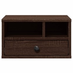 Support d'imprimante chêne marron 40x32x22,5 cm bois ingénierie 