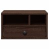 Support d'imprimante chêne marron 40x32x22,5 cm bois ingénierie 