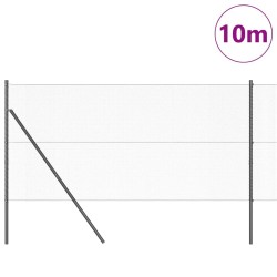Grillage Hexagonal Gris 1.4x10 m Acier 
