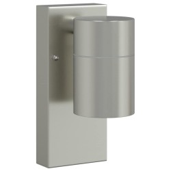 Lampes murales d'extérieur 2 pcs Acier inoxydable Argent IP44 