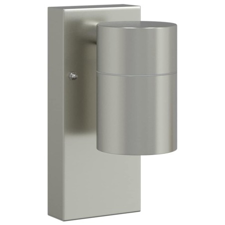 Lampes murales d'extérieur 2 pcs Acier inoxydable Argent IP44 