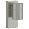 Lampes murales d'extérieur 2 pcs Acier inoxydable Argent IP44 
