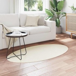 Tapis Crème 80 x 150 cm Polyester 