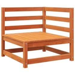 Canapé d'angle de jardin cire marron 70x70x67cm bois pin massif 