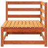 Canapé d'angle de jardin cire marron 70x70x67cm bois pin massif 
