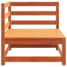 Canapé d'angle de jardin cire marron 70x70x67cm bois pin massif 