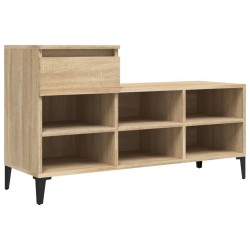 Armoire à chaussures Chêne sonoma 102x36x60cm Bois d'ingénierie 