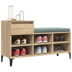 Armoire à chaussures Chêne sonoma 102x36x60cm Bois d'ingénierie 