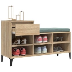 Armoire à chaussures Chêne sonoma 102x36x60cm Bois d'ingénierie 