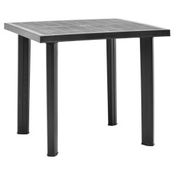 Table de jardin Anthracite 80x75x72 cm Plastique 