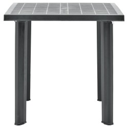 Table de jardin Anthracite 80x75x72 cm Plastique 