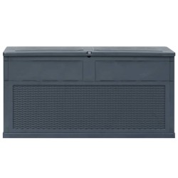 Boîte de rangement de jardin 320 L Anthracite 