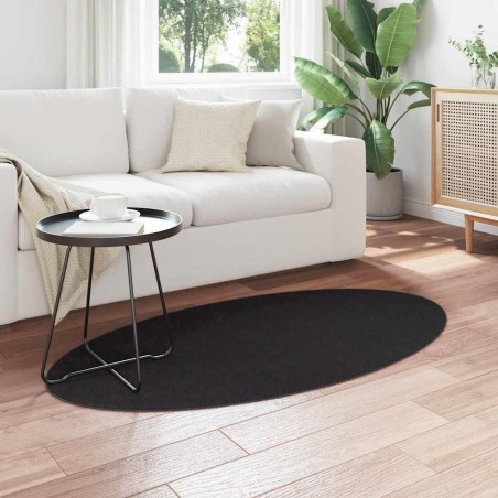 Tapis Noir 80 x 150 cm Polyester 