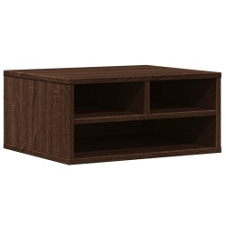 Support d'imprimante chêne marron 49x40x22,5 cm bois ingénierie 