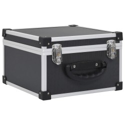 Étui de CD pour 40 CD Aluminium ABS Noir 