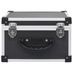 Étui de CD pour 40 CD Aluminium ABS Noir 