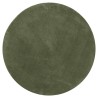 Tapis HUARTE à poils courts doux et lavable vert forêt Ø 100 cm 