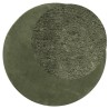 Tapis HUARTE à poils courts doux et lavable vert forêt Ø 100 cm 