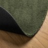 Tapis HUARTE à poils courts doux et lavable vert forêt Ø 100 cm 