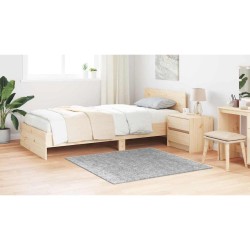 Tapis Shaggy avec support en latex Gris 120x120 cm 