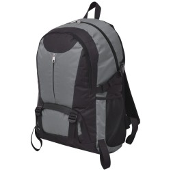 Sac à dos de randonnée 40 L noir et gris 