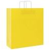 Sacs en papier 50 pcs avec poignées jaune 45x17x48 cm 
