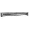 Support de moniteur Gris béton 100x24x13 cm Bois d'ingénierie 