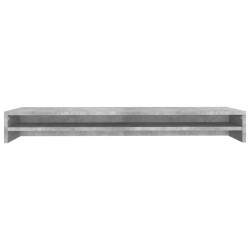 Support de moniteur Gris béton 100x24x13 cm Bois d'ingénierie 