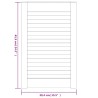 Portes d'armoire à persiennes 4pcs blanc 61,5x39,4cm pin massif 