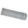 Clôture Hexagonale Grise Argent 0.8 x 25 m Acier galvanisé 
