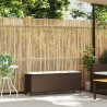 Banc de jardin avec coussin marron 110x30x40,5cm résine tressée 
