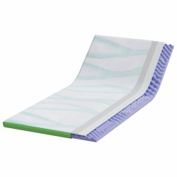 Coussins de Matelas Blanc et vert 90 x 190 cm 