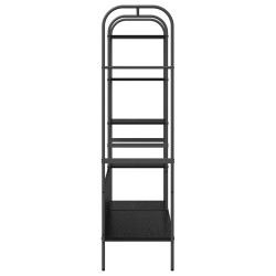 Porte-vêtements avec étagères Chêne Noir 120x44x160 cm Bois d'ingénierie 
