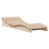 Chaise longue 205x70x31,5 cm bois massif de pin 