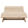 Chaise longue 205x70x31,5 cm bois massif de pin 