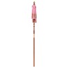 Parasol balinais Autre Rose x 260 cm Coton et bois massif 