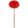 Parasol balinais Autre Rouge x 260 cm Coton et bois massif 