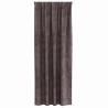 Rideaux en velours 2 pièces avec œillets, marron, 260 x 140 cm 