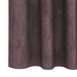 Rideaux en velours 2 pièces avec œillets, marron, 260 x 140 cm 