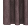 Rideaux en velours 2 pièces avec œillets, marron, 260 x 140 cm 