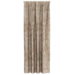 Rideaux en velours 2 pièces avec œillets Champagne 260 x 140 cm 