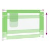 Barrière de sécurité de lit d'enfant Vert 100x25 cm Tissu 