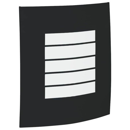 Appliques murales 2 pcs Acier inoxydable noir IP44 