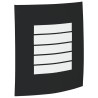 Appliques murales 2 pcs Acier inoxydable noir IP44 